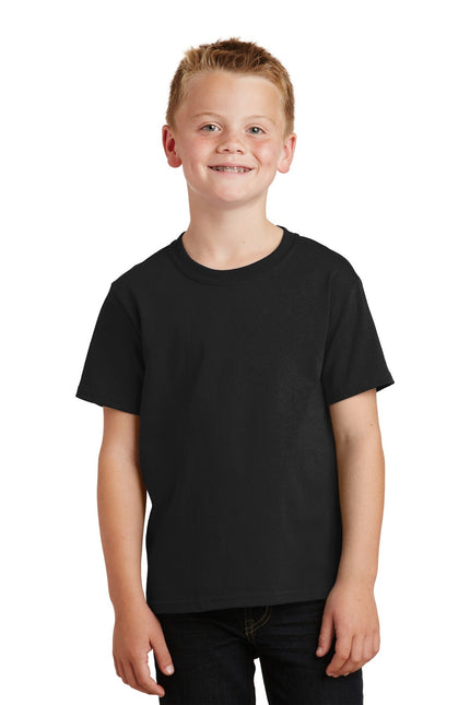 Port & Company - Youth Core Cotton Tee. PC54Y - Jet Black - Union Prints