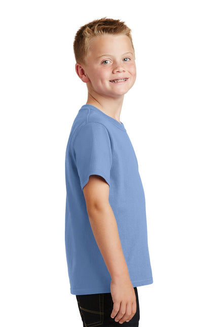 Port & Company - Youth Core Cotton Tee. PC54Y - Light Blue - Union Prints