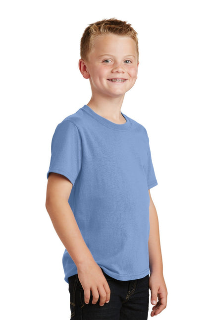 Port & Company - Youth Core Cotton Tee. PC54Y - Light Blue - Union Prints