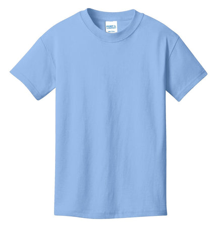 Port & Company - Youth Core Cotton Tee. PC54Y - Light Blue - Union Prints