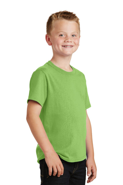 Port & Company - Youth Core Cotton Tee. PC54Y - Lime - Union Prints