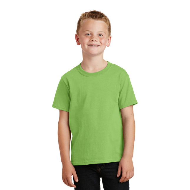 Port & Company - Youth Core Cotton Tee. PC54Y - Lime - Union Prints