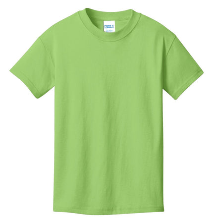 Port & Company - Youth Core Cotton Tee. PC54Y - Lime - Union Prints