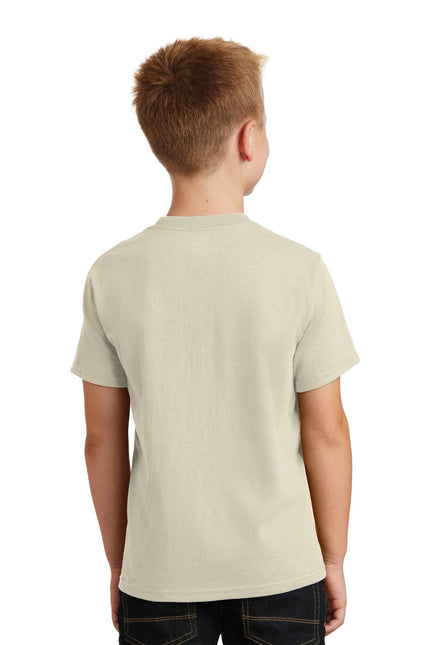 Port & Company - Youth Core Cotton Tee. PC54Y - Natural - Union Prints