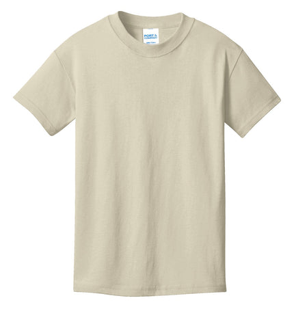 Port & Company - Youth Core Cotton Tee. PC54Y - Natural - Union Prints