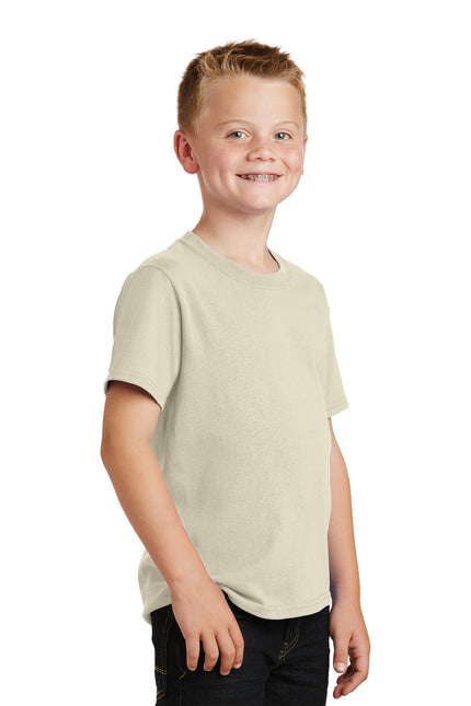 Port & Company - Youth Core Cotton Tee. PC54Y - Natural - Union Prints