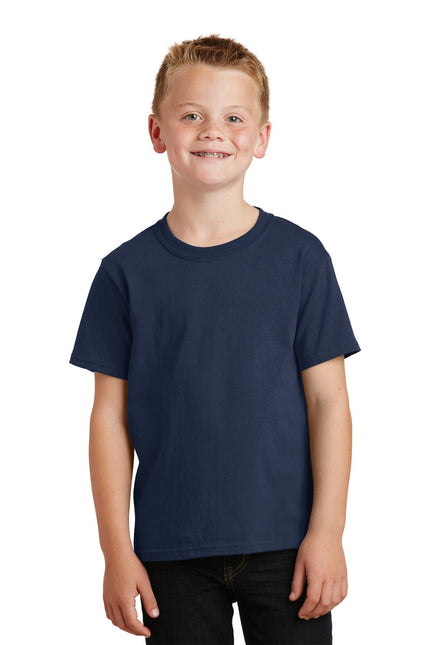Port & Company - Youth Core Cotton Tee. PC54Y - Navy - Union Prints