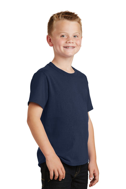 Port & Company - Youth Core Cotton Tee. PC54Y - Navy - Union Prints