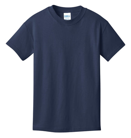Port & Company - Youth Core Cotton Tee. PC54Y - Navy - Union Prints