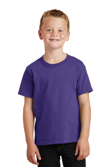 Port & Company - Youth Core Cotton Tee. PC54Y - Purple - Union Prints