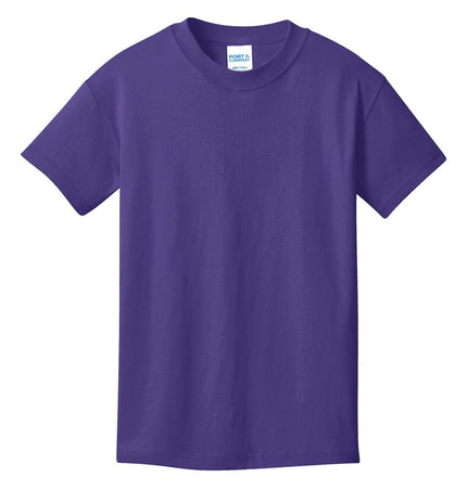Port & Company - Youth Core Cotton Tee. PC54Y - Purple - Union Prints