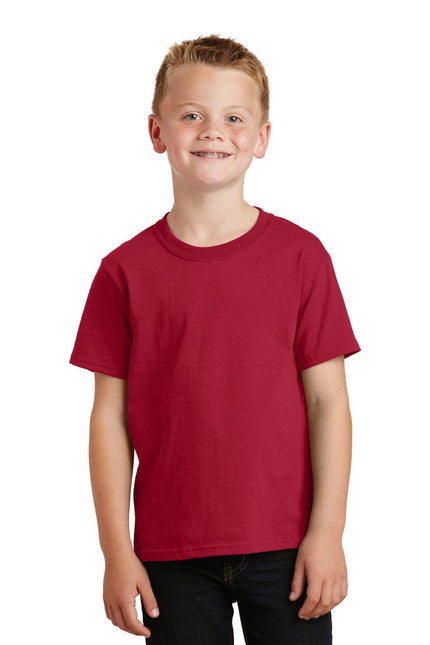 Port & Company - Youth Core Cotton Tee. PC54Y - Red - Union Prints
