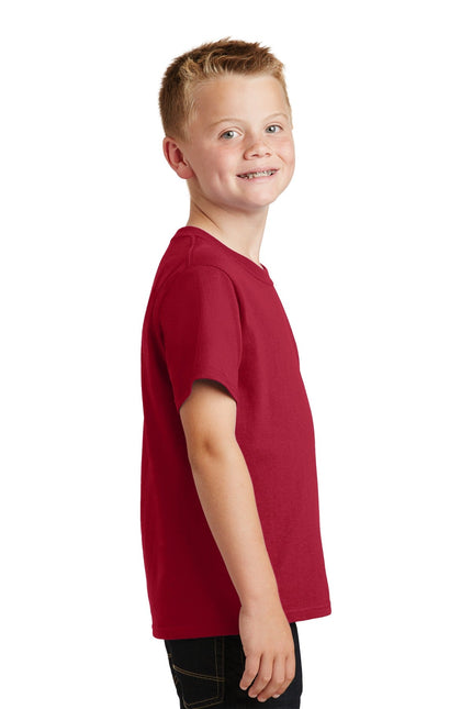 Port & Company - Youth Core Cotton Tee. PC54Y - Red - Union Prints