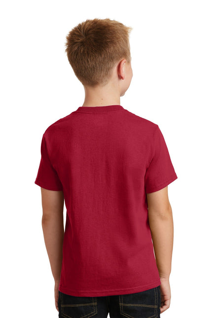 Port & Company - Youth Core Cotton Tee. PC54Y - Red - Union Prints