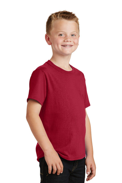 Port & Company - Youth Core Cotton Tee. PC54Y - Red - Union Prints