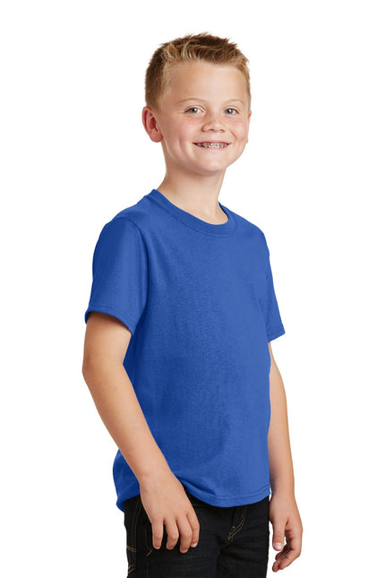 Port & Company - Youth Core Cotton Tee. PC54Y - Royal - Union Prints