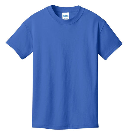 Port & Company - Youth Core Cotton Tee. PC54Y - Royal - Union Prints