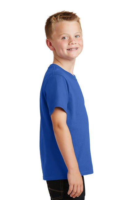 Port & Company - Youth Core Cotton Tee. PC54Y - Royal - Union Prints