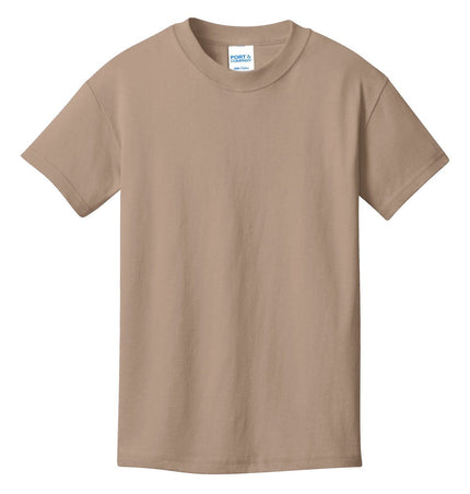 Port & Company - Youth Core Cotton Tee. PC54Y - Sand - Union Prints