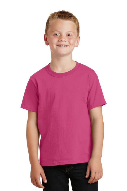 Port & Company - Youth Core Cotton Tee. PC54Y - Sangria - Union Prints