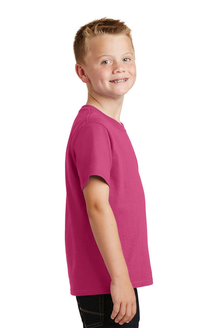 Port & Company - Youth Core Cotton Tee. PC54Y - Sangria - Union Prints