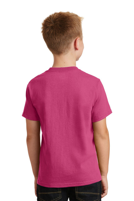Port & Company - Youth Core Cotton Tee. PC54Y - Sangria - Union Prints