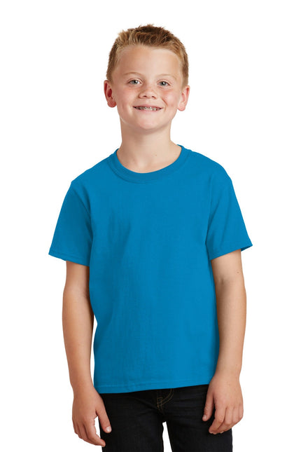 Port & Company - Youth Core Cotton Tee. PC54Y - Sapphire - Union Prints