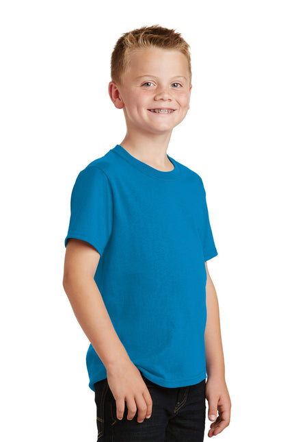 Port & Company - Youth Core Cotton Tee. PC54Y - Sapphire - Union Prints