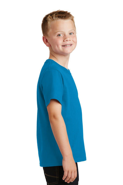 Port & Company - Youth Core Cotton Tee. PC54Y - Sapphire - Union Prints