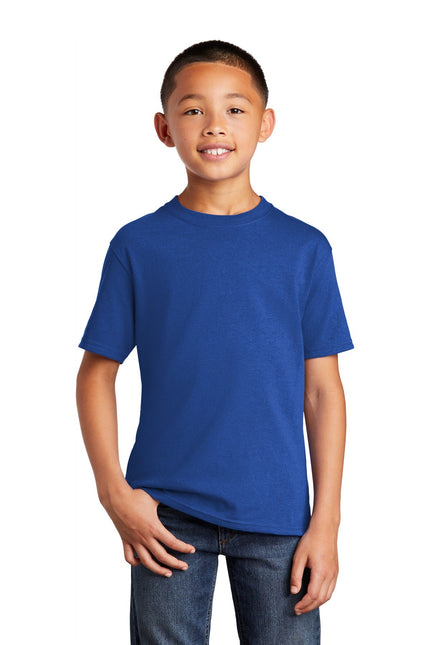 Port & Company - Youth Core Cotton Tee. PC54Y - True Royal - Union Prints