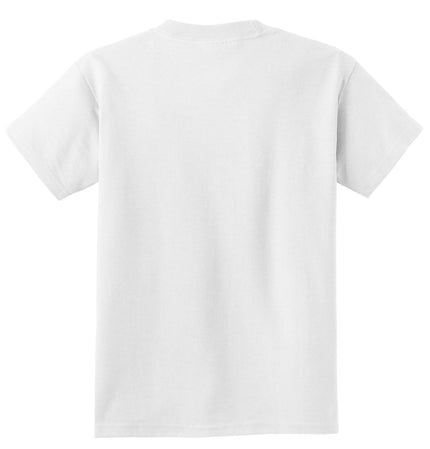 Port & Company - Youth Core Cotton Tee. PC54Y - White - Union Prints