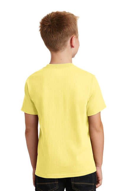 Port & Company - Youth Core Cotton Tee. PC54Y - Yellow - Union Prints
