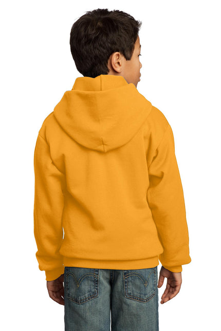Port & Company - Youth Core Fleece Pullover Hooded Sweatshirt. PC90YH - Gold - Union Prints