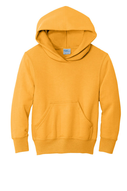 Port & Company - Youth Core Fleece Pullover Hooded Sweatshirt. PC90YH - Gold - Union Prints