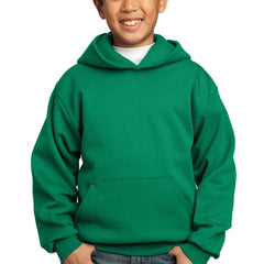 Port & Company - Youth Core Fleece Pullover Hooded Sweatshirt. PC90YH - Kelly Green - Union Prints