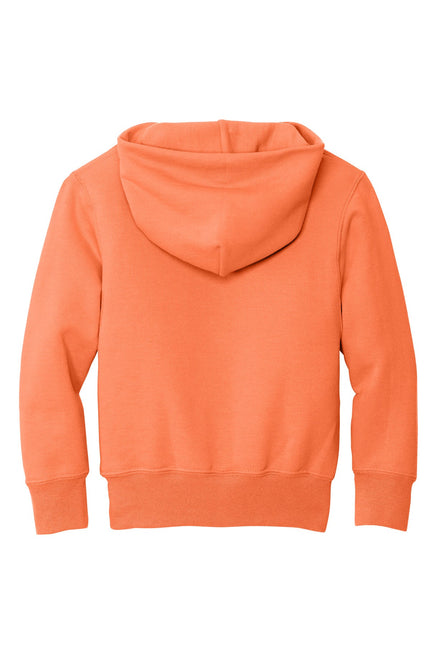 Port & Company - Youth Core Fleece Pullover Hooded Sweatshirt. PC90YH - Neon Orange - Union Prints
