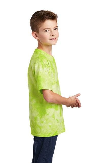 Port & Company Youth Crystal Tie-Dye Tee PC145Y - Lemon Lime - Union Prints