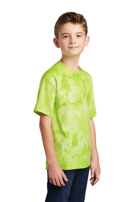 Port & Company Youth Crystal Tie-Dye Tee PC145Y - Lemon Lime - Union Prints