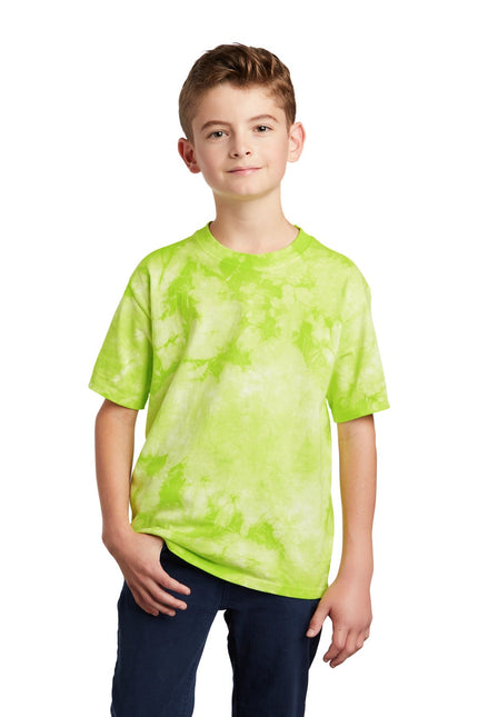 Port & Company Youth Crystal Tie-Dye Tee PC145Y - Lemon Lime - Union Prints