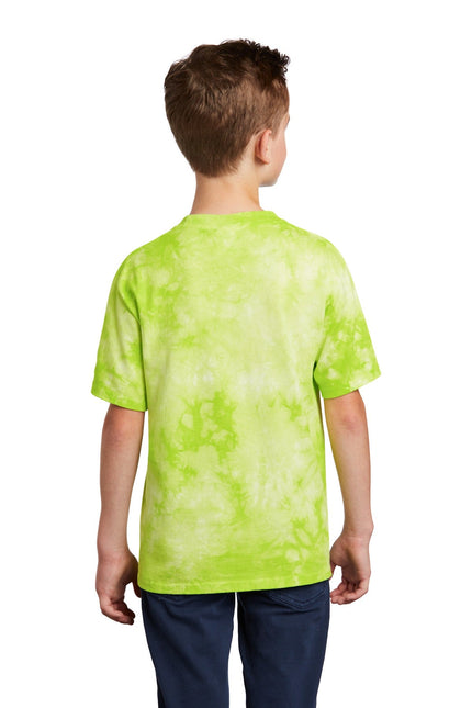 Port & Company Youth Crystal Tie-Dye Tee PC145Y - Lemon Lime - Union Prints