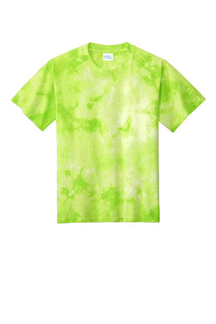 Port & Company Youth Crystal Tie-Dye Tee PC145Y - Lemon Lime - Union Prints