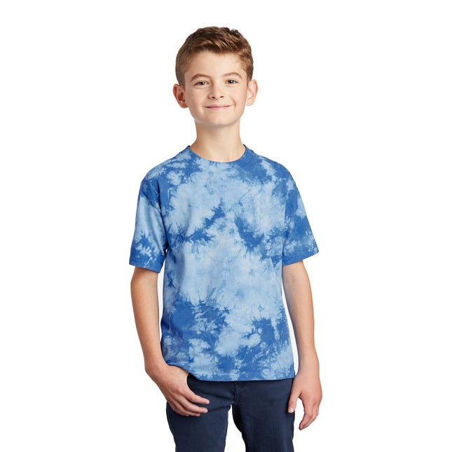 Port & Company Youth Crystal Tie-Dye Tee PC145Y - Sky Blue - Union Prints