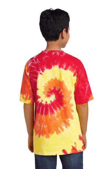 Port & Company - Youth Tie-Dye Tee. PC147Y - Blaze Rainbow - Union Prints