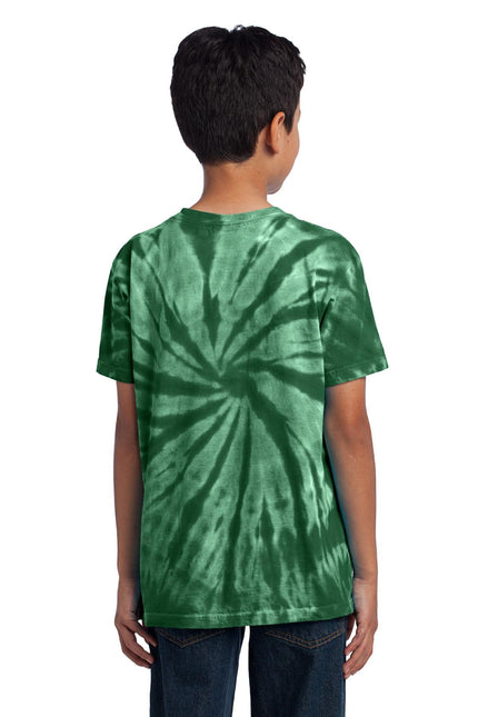 Port & Company - Youth Tie-Dye Tee. PC147Y - Forest Green - Union Prints