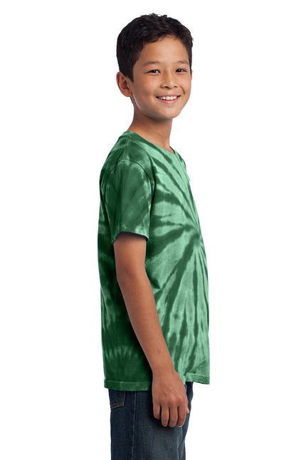 Port & Company - Youth Tie-Dye Tee. PC147Y - Forest Green - Union Prints