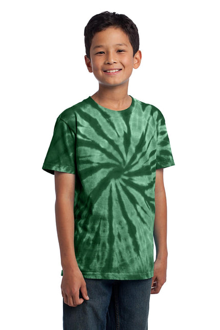 Port & Company - Youth Tie-Dye Tee. PC147Y - Forest Green - Union Prints