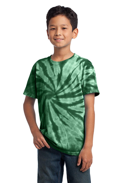 Port & Company - Youth Tie-Dye Tee. PC147Y - Forest Green - Union Prints