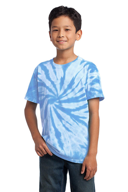Port & Company - Youth Tie-Dye Tee. PC147Y - Light Blue - Union Prints