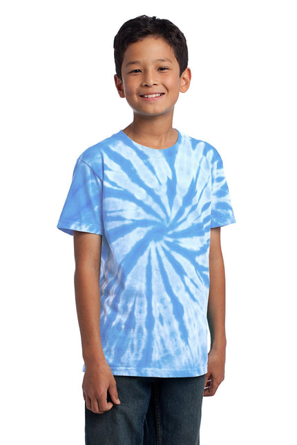 Port & Company - Youth Tie-Dye Tee. PC147Y - Light Blue - Union Prints
