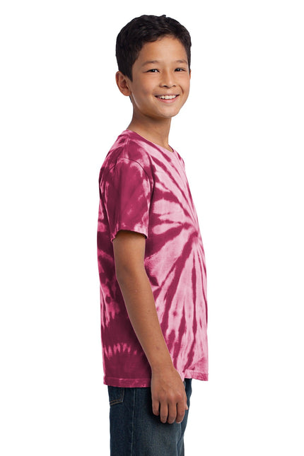 Port & Company - Youth Tie-Dye Tee. PC147Y - Maroon - Union Prints
